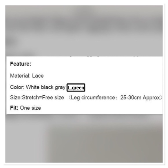 Floral lace boot topper cuffs stretch socks - Picture 2 of 2